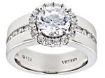 【12/16迄】Complete Technique silver ring White Cubic Zirconia Rhodium Over Sterling Silver Ring 2.21