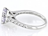 White Cubic Zirconia Platinum Over Sterling Silver Ring 3.06ctw