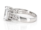 White Cubic Zirconia Platinum Over Sterling Silver Ring 2.80ctw