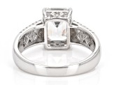 White Cubic Zirconia Platinum Over Sterling Silver Ring 2.80ctw