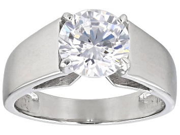 Picture of White Cubic Zirconia Platinum Over Sterling Silver Ring 3.46ctw