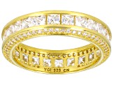 Cubic Zirconia 18k Yellow Gold Over Sterling Silver Band 4.00ctw