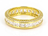 Cubic Zirconia 18k Yellow Gold Over Sterling Silver Band 4.00ctw