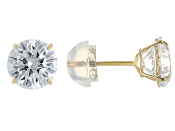 Picture of White Cubic Zirconia 14k Gold Studs 2.30ctw