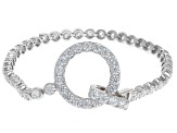 White Cubic Zirconia Rhodium Over Sterling Silver Bracelet 10.26ctw