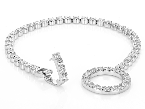 White Cubic Zirconia Rhodium Over Sterling Silver Bracelet 10.26ctw