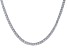 White Cubic Zirconia Silver Tone Brass Tennis Necklace 45.0ctw