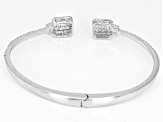 White Cubic Zirconia Rhodium Over Sterling Silver Bracelet 3.91ctw