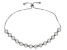 White Cubic Zirconia Rhodium Over Sterling Silver Adjustable Bracelet 6.02CTW