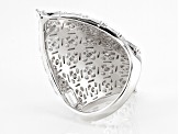 White Cubic Zirconia Rhodium Over Sterling Silver Ring 7.00ctw