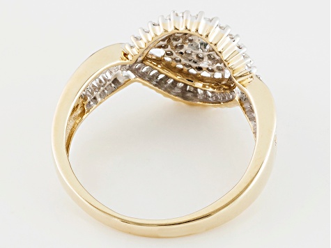 Diamond 10k Yellow Gold Ring .50ctw