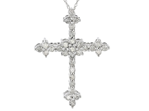 petite diamond cross pendant