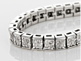 White Diamond Rhodium Over Sterling Silver Bracelet 1.00ctw