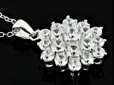 Cubic Zirconia Rhodium Over Sterling Silver Jewelry Set 8.64ctw