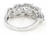 Cubic Zirconia Rhodium Over Sterling Silver Ring 2.35ctw