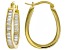 Cubic Zirconia 18K Yellow Gold Over Sterling Silver Hoop Earrings 4.80ctw