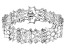 Cubic Zirconia Rhodium Over Sterling Silver Bracelet 73.92ctw