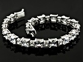 Cubic Zirconia Rhodium Over Sterling Silver Bracelet 35.00ctw