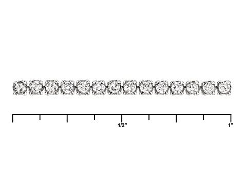 White Cubic Zirconia Rhodium Over Silver Bracelet 2.07ctw