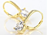 Cubic Zirconia 18k Yellow Gold Over Silver Earrings 5.80ctw
