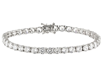 Picture of White Cubic Zirconia Rhodium Over Sterling Silver Bracelet 24.00ctw