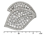 White Cubic Zirconia Rhodium Over Sterling Silver Ring 3.71ctw
