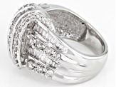 White Diamond 10k White Gold Ring 1.90ctw