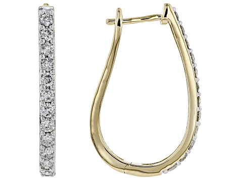 jtv diamond hoop earrings