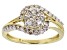 White Diamond 10K Yellow Gold Ring 0.60ctw