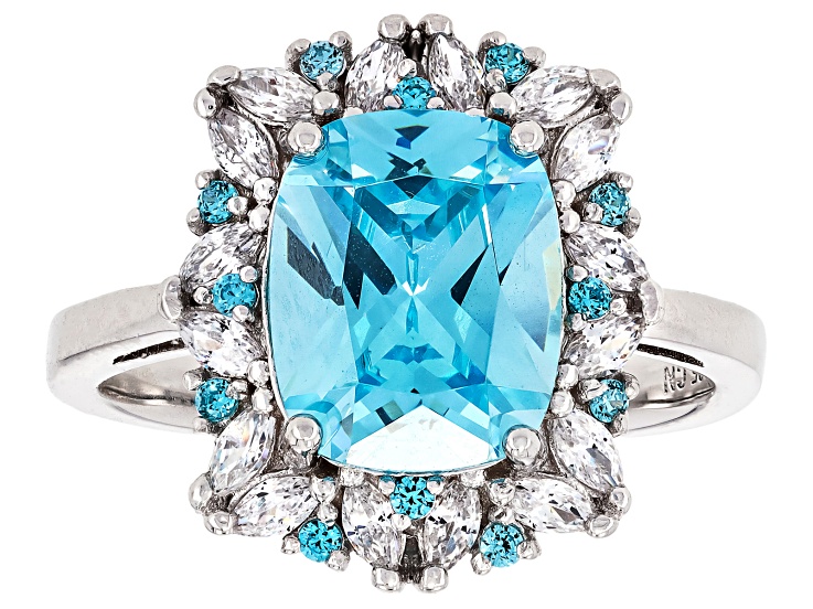 ハウライト ターコイズ rose silver ring Rainbow Moonstone Rhodium Over Silver Ring 0.05ctw - CTB1604