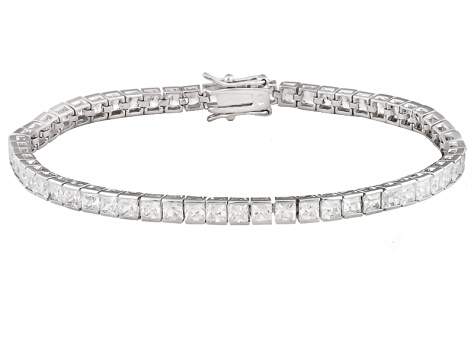 White Cubic Zirconia Rhodium Over Sterling Silver Bracelet 13.00ctw