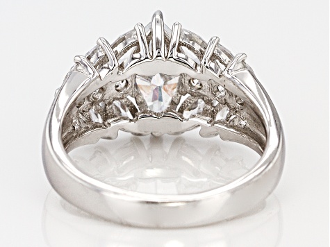 Pink And White Cubic Zirconia 18k Rose Gold Over Sterling