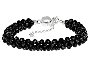 Black Spinel Sterling Silver Bracelet