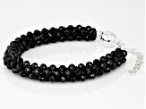 Black Spinel Sterling Silver Bracelet