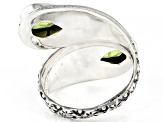 Green Peridot Sterling Silver Ring 2.50ctw