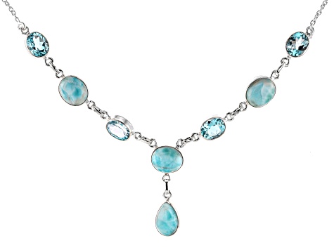 jtv larimar necklace