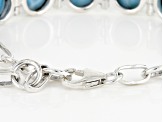 Blue Larimar Sterling Silver Bracelet