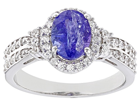 23x14mm Gorgeous Rich Blue Violet Tanzanite Woman/'s Wedding Silver Rings US 7.0