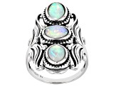 Ethiopian Opal Sterling Silver Statement Ring 1.50ctw