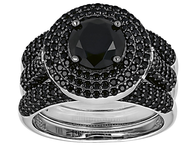 ブランド一覧 | ワールド オンラインストア Black 4.40ctw Set Ring 3 Silver Sterling Over Rhodium Spinel BBクリーム