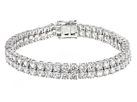 Buy Chartreuse Quartz (Triplet) and White Zircon Bracelet in Platinum Over  Sterling Silver (7.25 In) 40.00 ctw at ShopLC.