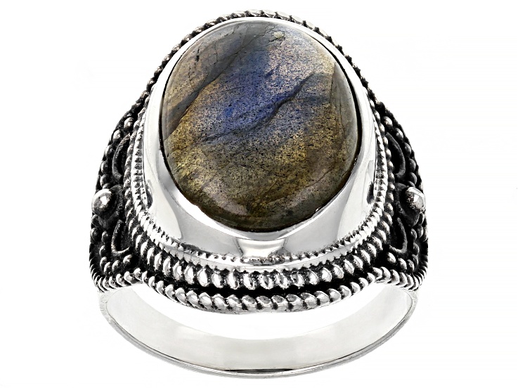 [New Arrivals]シルバー925リング-21号 Labradorite New Arrivals]シルバー925リング-21号 Labradorite