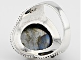 Gray Labradorite Sterling Silver Ring