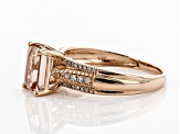 Pink Morganite 14k Rose Gold Ring 1.62ctw