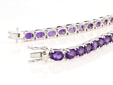 AAA Amethyst and hotsell Tennis Bracelet in Vermeil Rose Gold Over Sterling Silver (7.25 In) 13.80 Grams 28.00 ctw