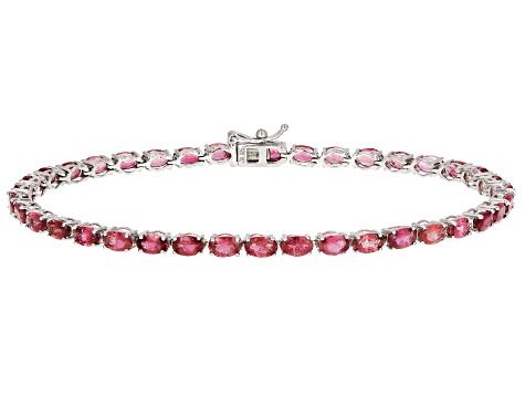 pink and silver bracelet