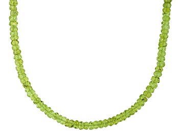 1 5/8”L Peridot Accented Sterling Silver Wire Wrap A Faceted Peridot Is In Sterling Silver Rope Setting popular Sterling Silver Chain