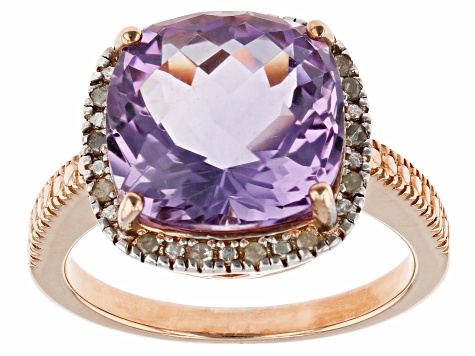Jewellery Rings Multi-Stone Rings Stunning sterling silver amethyst ring surrounded by clear gems 