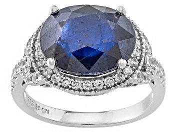 Picture of Mahaleo Sapphire Sterling Silver Ring 5.67ctw