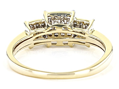 Candlelight Diamonds™ 10k Yellow Gold Cluster Ring 0.35ctw